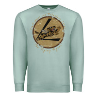 Seafoam flying tigers squadron wwii leather patch design Premium Sweatshirt - tuanDangUi