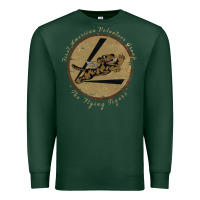 Sports Green flying tigers squadron wwii leather patch design Premium Sweatshirt - tuanDangUi