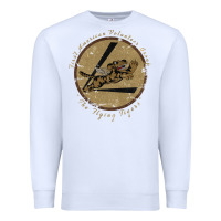 White flying tigers squadron wwii leather patch design Premium Sweatshirt - tuanDangUi