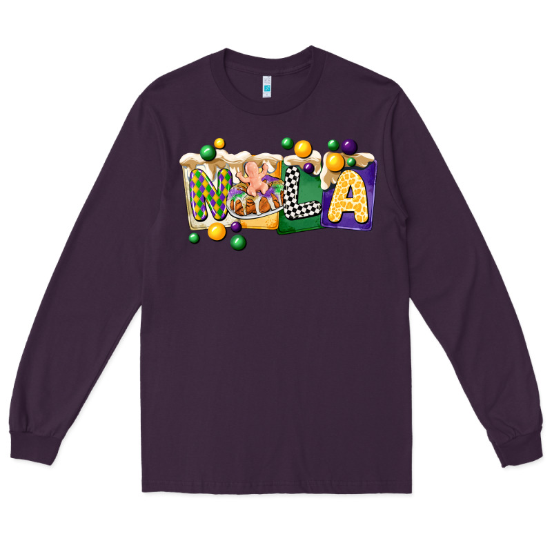 Nola Cake Mardi Gras Long Sleeve Tee by CowGirlArtShop | Teevron
