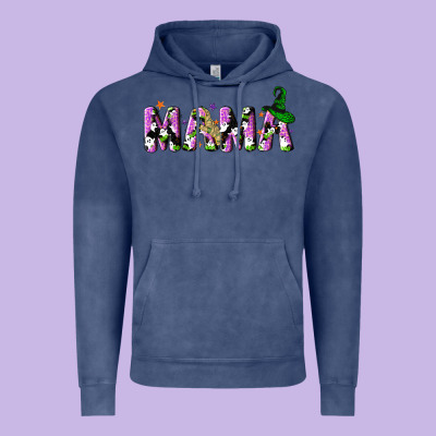 Halloween Spooky Mama Vintage Hoodie Designed By Nancycooperartshop