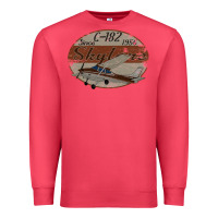 Cardinal cessna 182 skylane since 1956 retro vintage airplane design Premium Sweatshirt - tuanDangUi