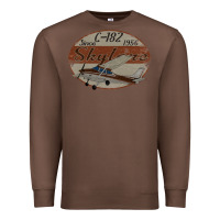 Chestnut cessna 182 skylane since 1956 retro vintage airplane design Premium Sweatshirt - tuanDangUi