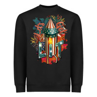 Black Let's get lit Heavyweight Sweatshirt - FaDigitalArtStudio
