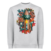 Heather Grey Let's get lit Heavyweight Sweatshirt - FaDigitalArtStudio