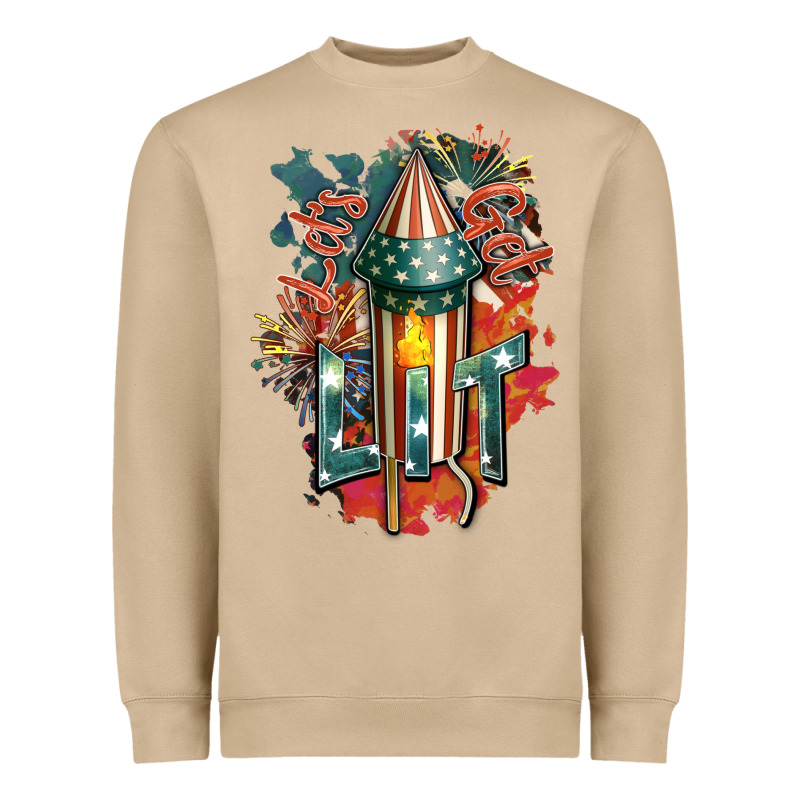 Let's Get Lit Heavyweight Sweatshirt by FaDigitalArtStudio | Teevron