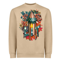 Mushroom Let's get lit Heavyweight Sweatshirt - FaDigitalArtStudio