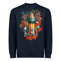 Navy Let's get lit Heavyweight Sweatshirt - FaDigitalArtStudio