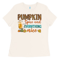 Pumpkin Spice And Everything Nice Ladies Tee | Teevron