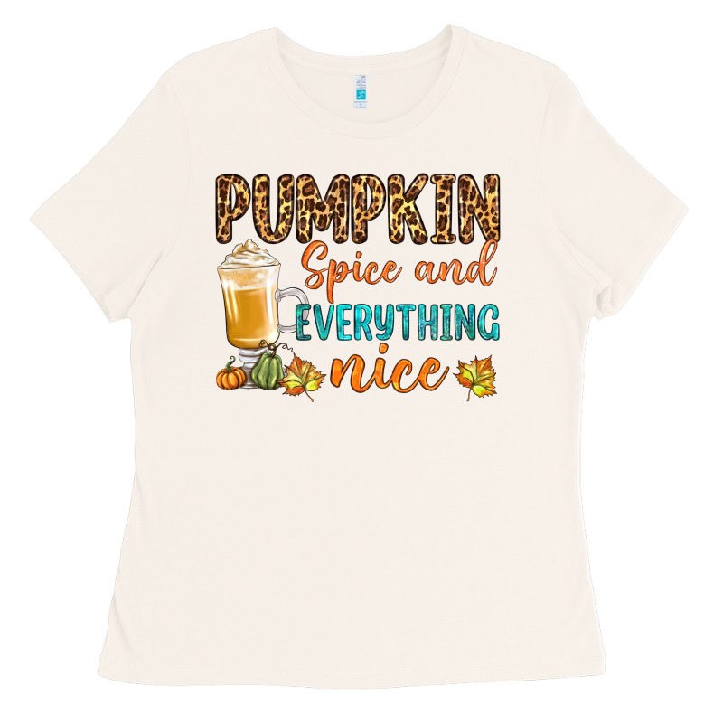 Pumpkin Spice And Everything Nice Ladies Tee by BundleAndBundleShop | Teevron