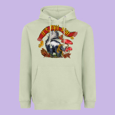It's Fall Y'all Skunk Heavyweight Hoodie Designed By Lillyallendesigns