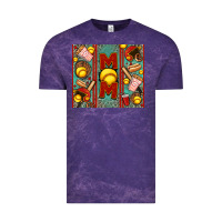 Cloud Purple softball mom Vintage Tee - Jasminsmagicworld