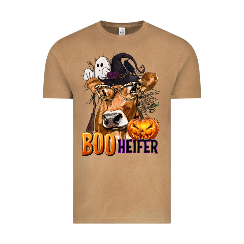 Boo Heifer Cow With Halloween Vintage Tee by texasbilliewilder | Teevron