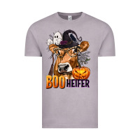 Vintage Zinc Boo Heifer Cow with Halloween Vintage Tee - texasbilliewilder