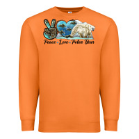 Carrot peace love polar bear Premium Sweatshirt - LillyAllenDesigns
