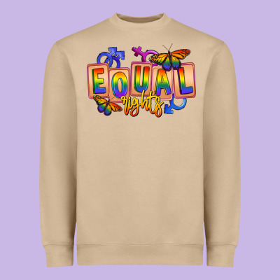 Equal Rights Heavyweight Sweatshirt Designed By Fadigitalartstudio
