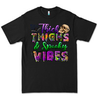 Black thick thighs and spooky vibes Premium Tee - BundleAndBundleShop