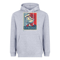 Heather Grey 1 popeye strong brand a transparent Heavyweight Hoodie - tuanDangUi