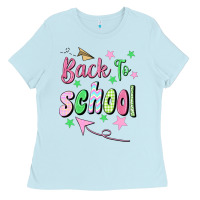 Baby Blue Back To School Ladies Tee - BundleAndBundleShop