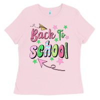 Bubblegum Pink Back To School Ladies Tee - BundleAndBundleShop
