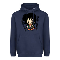 Navy ヤムチャ yamcha Heavyweight Hoodie - tuanDangUi