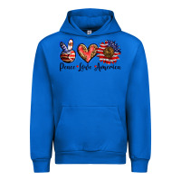 Cobalt peace love america Urban Hoodie - BarkalooDesign
