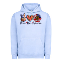 Pigment Grape Ice peace love america Urban Hoodie - BarkalooDesign