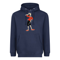 Navy olive oyl art Heavyweight Hoodie - tuanDangUi