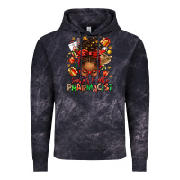 Cloud Black santas favorite pharmacist afro messy bun Vintage Hoodie - texasbilliewilder