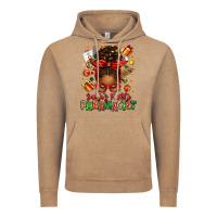 Vintage Coffee santas favorite pharmacist afro messy bun Vintage Hoodie - texasbilliewilder