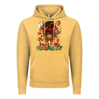 Vintage Mustard santas favorite pharmacist afro messy bun Vintage Hoodie - texasbilliewilder