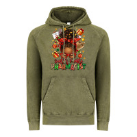 Vintage Olive santas favorite pharmacist afro messy bun Vintage Hoodie - texasbilliewilder