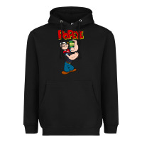 Black popeye Heavyweight Hoodie - tuanDangUi