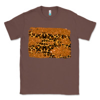 Chestnut leopard glitter background Classic Tee - RanaPortraitStore