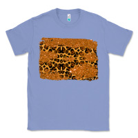 Colony Blue leopard glitter background Classic Tee - RanaPortraitStore
