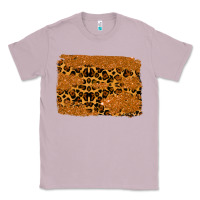 Lilac leopard glitter background Classic Tee - RanaPortraitStore