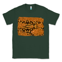 Sports Green leopard glitter background Classic Tee - RanaPortraitStore