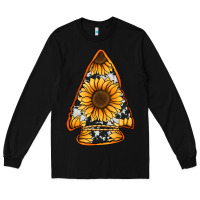 Black sunflower arrowhead Long Sleeve Tee - Jasminsmagicworld