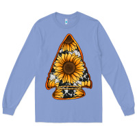 Colony Blue sunflower arrowhead Long Sleeve Tee - Jasminsmagicworld