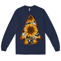 Navy sunflower arrowhead Long Sleeve Tee - Jasminsmagicworld