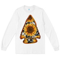 White sunflower arrowhead Long Sleeve Tee - Jasminsmagicworld