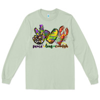 Matcha peace love crawfish mardi gras Long Sleeve Tee - CowGirlArtShop