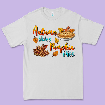 Autumn Skies Pumpkin Pies Premium Tee Designed By Bundleandbundleshop