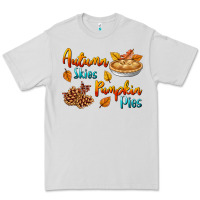 Dove Grey Autumn Skies Pumpkin Pies Premium Tee - BundleAndBundleShop