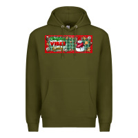 Army Green christmas vibes only Premium Hoodie - BundleAndBundleShop