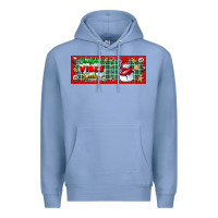 Colony Blue christmas vibes only Premium Hoodie - BundleAndBundleShop