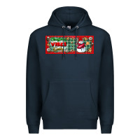 Navy christmas vibes only Premium Hoodie - BundleAndBundleShop