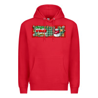 Red christmas vibes only Premium Hoodie - BundleAndBundleShop