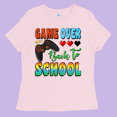 Game Over Back To School Ladies Tee Designed By Bundleandbundleshop