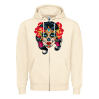 Sandshell sugar skull Zipper Hoodie - BundleAndBundleShop